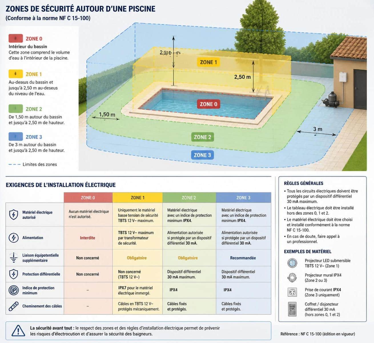 découvrez les normes souvent méconnues pour l'installation électrique de votre piscine, garantissant sécurité et conformité.