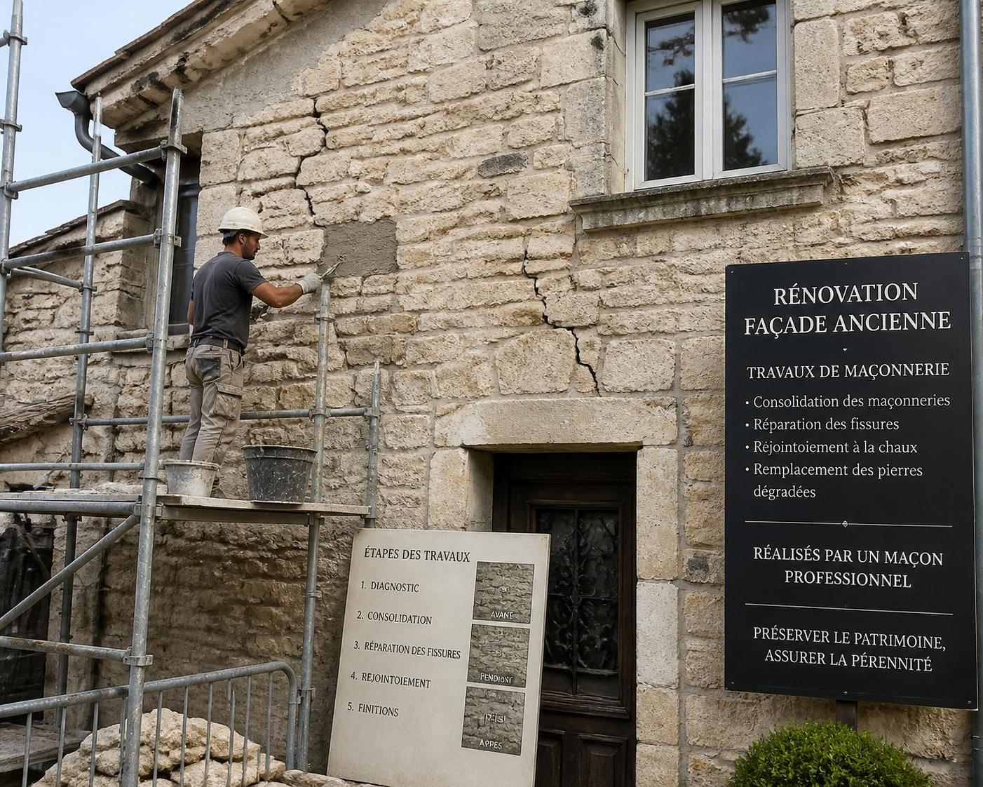 d&eacute;couvrez les techniques cl&eacute;s pour la ma&ccedil;onnerie et la r&eacute;novation des fa&ccedil;ades anciennes, alliant savoir-faire traditionnel et modernit&eacute; pour restaurer durablement vos b&acirc;timents.
