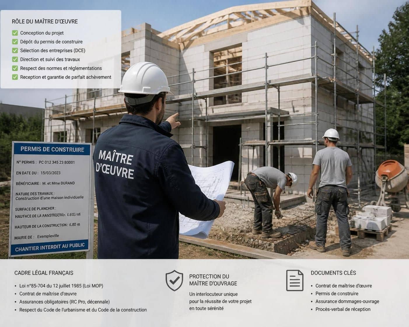 d&eacute;couvrez dans quelles situations un ma&icirc;tre d&rsquo;&oelig;uvre devient l&eacute;galement obligatoire pour vos projets de construction et quelles sont les implications juridiques.