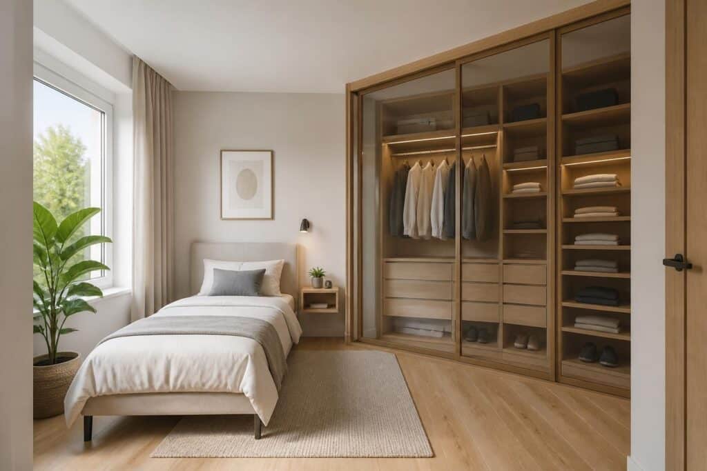 découvrez nos astuces pour intégrer un dressing sur mesure dans une petite chambre et optimiser l'espace avec style et fonctionnalité.