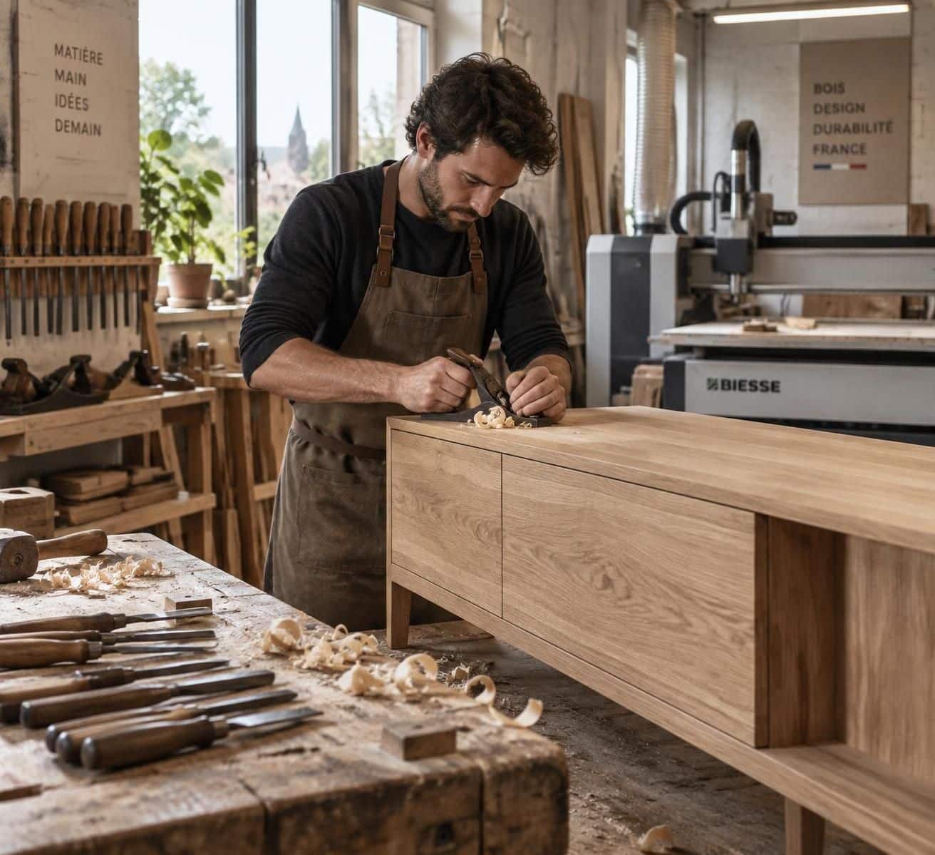 d&eacute;couvrez comment l&rsquo;&eacute;b&eacute;nisterie contemporaine allie lignes modernes, mat&eacute;riaux nobles et savoir-faire ancestral pour cr&eacute;er des pi&egrave;ces uniques et intemporelles.