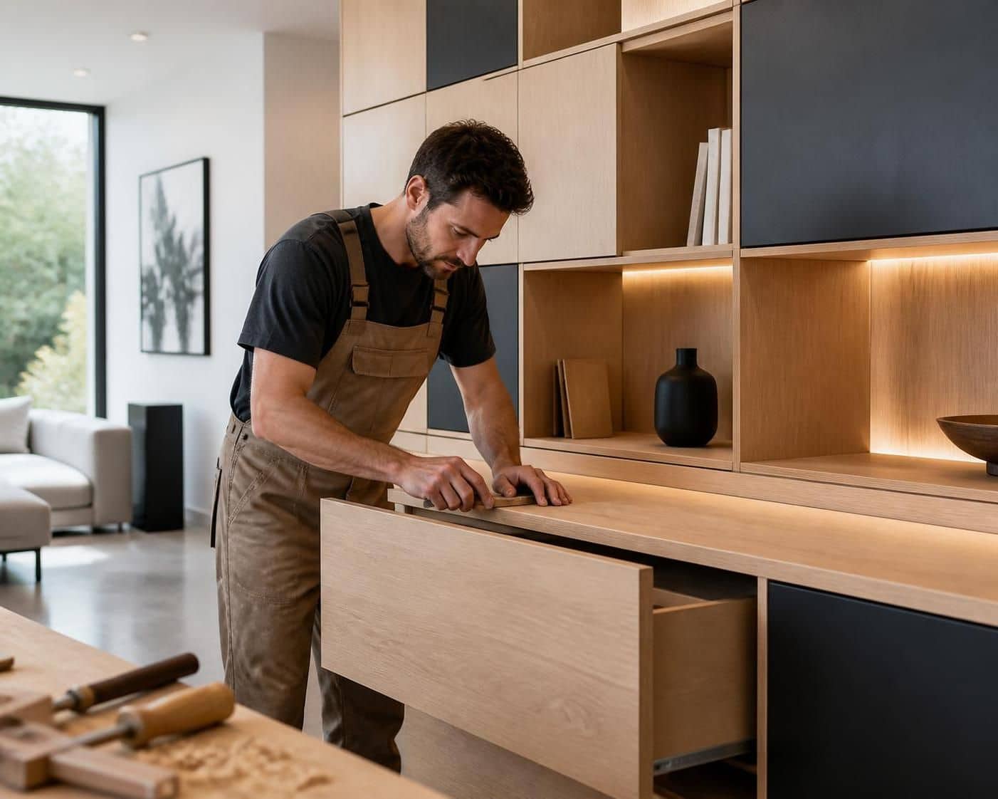 découvrez comment un menuisier devient indispensable pour créer des meubles modulables sur mesure, alliant praticité, design et optimisation de l'espace.